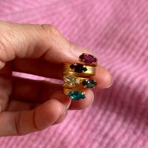 Vintage jeweled cocktail ring